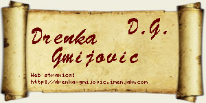 Drenka Gmijović vizit kartica